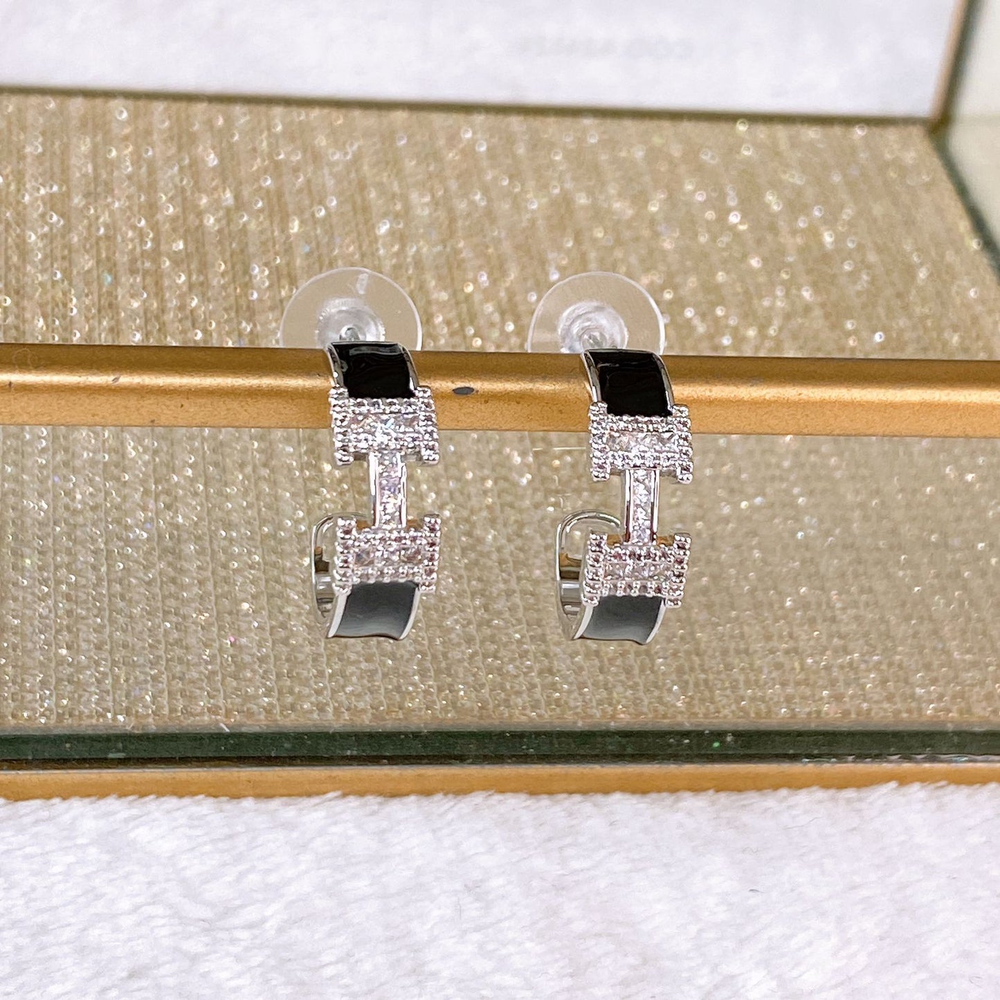 Arete de Chapa de Oro COA2846-2