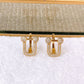 Arete de Chapa de Oro COA2839-1