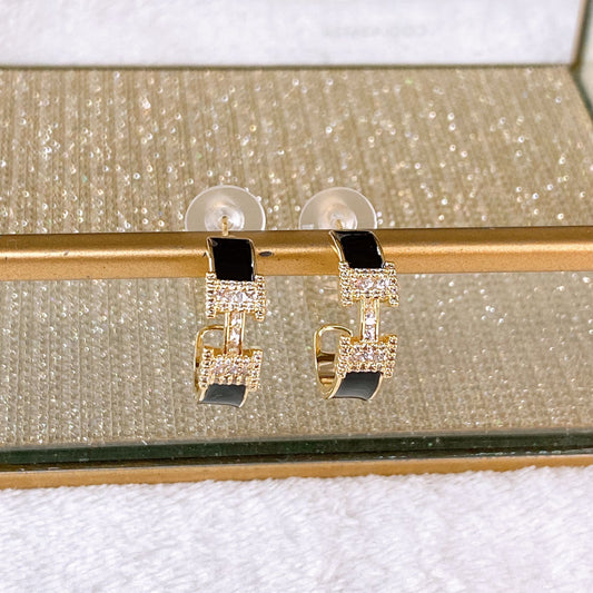 Arete de Chapa de Oro COA2846-1