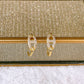 Arete de Chapa de Oro COA2842-1