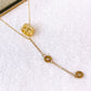 Collar de Acero Inoxidable y Dije de Chapa de Oro CAI3375-1