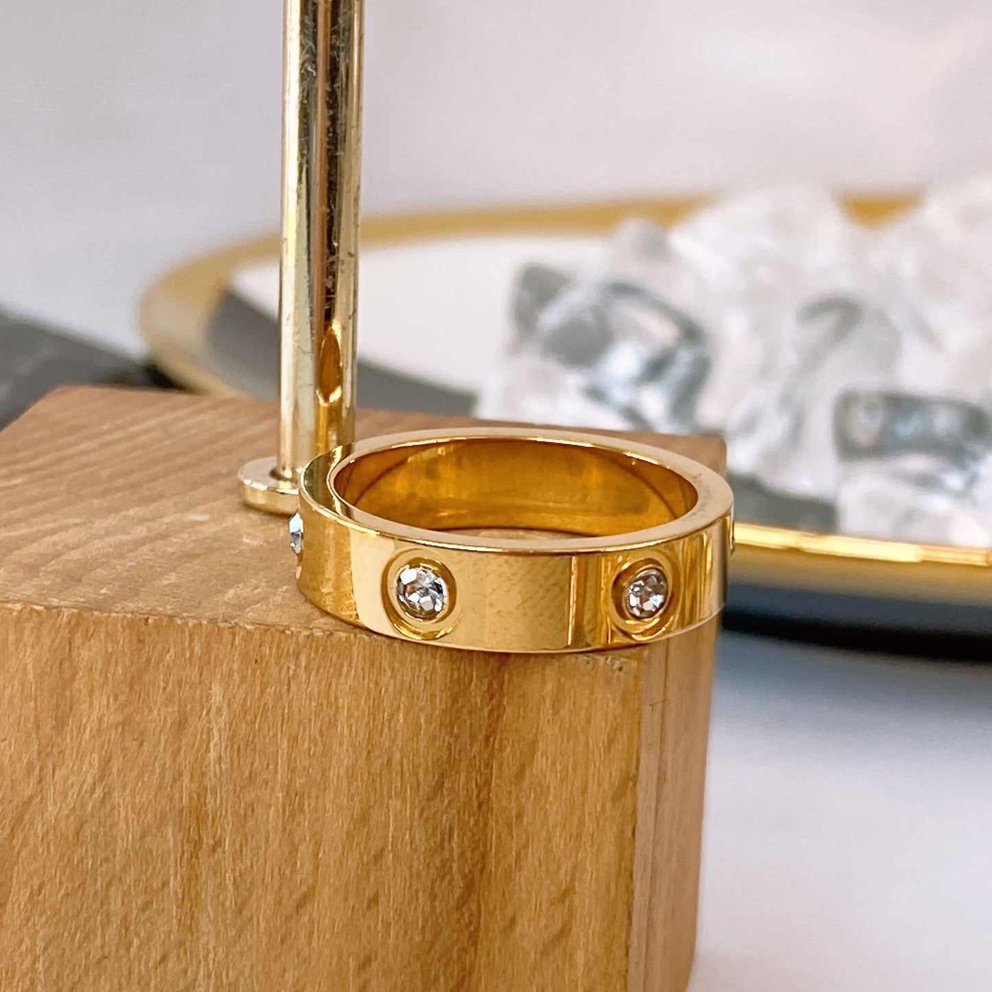 Anillo de Acero Inoxidable Talla #9 RAI137-9