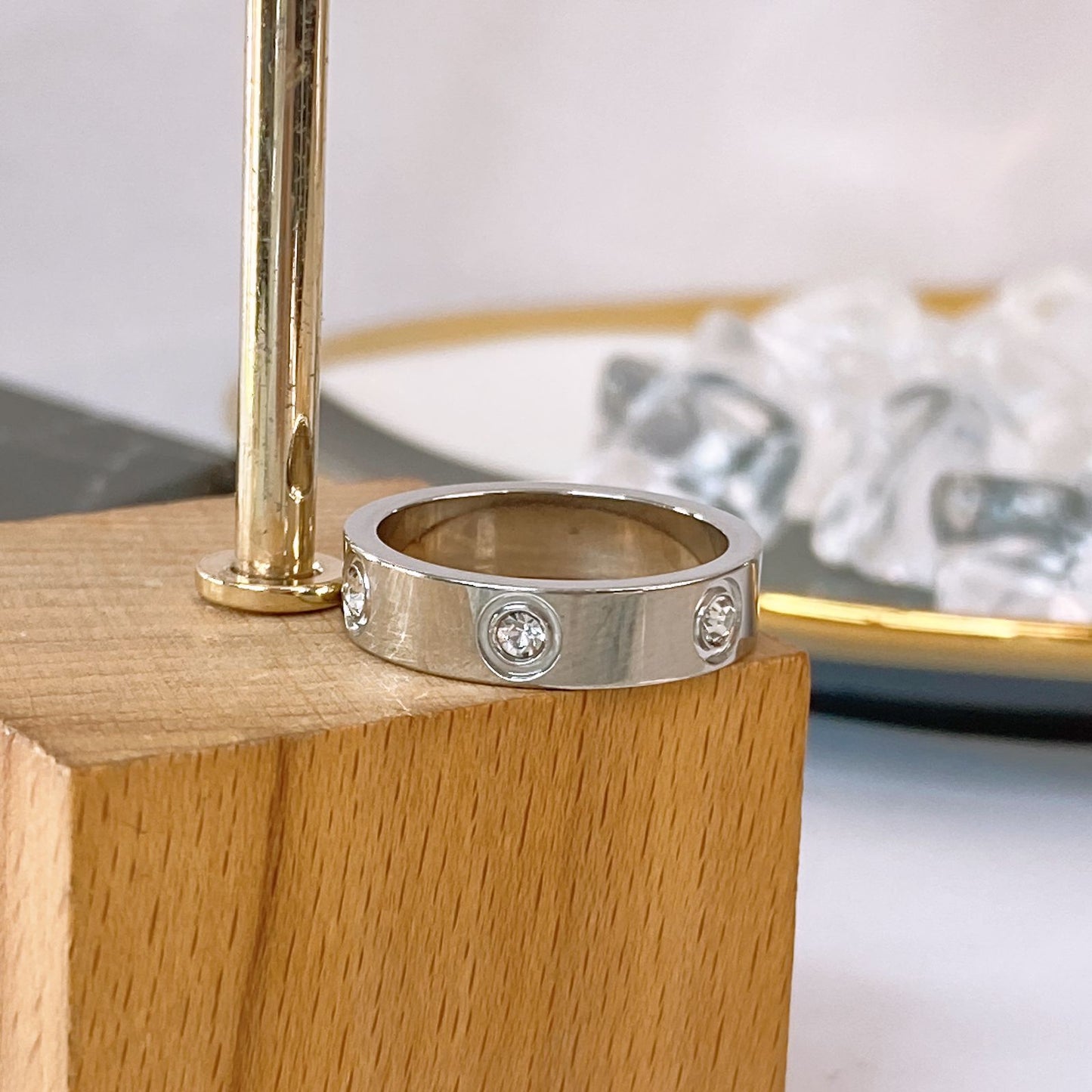 Anillo de Acero Inoxidable Talla #7 RAI138-7