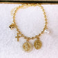 Pulsera de Chapa de Oro COP1826-1