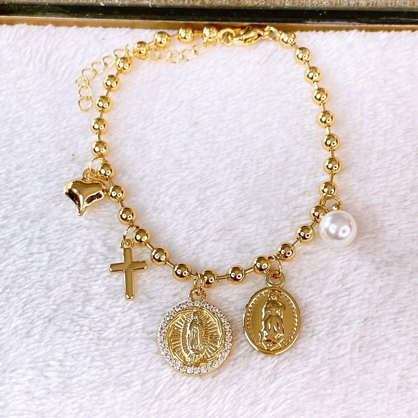 Pulsera de Chapa de Oro COP1826-1