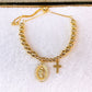 Pulsera de Chapa de Oro COP1899-1