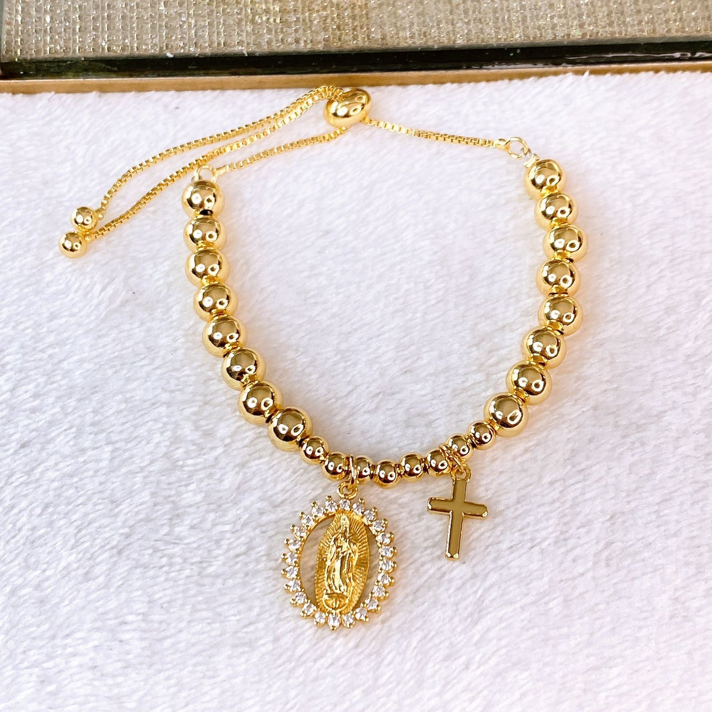 Pulsera de Chapa de Oro COP1896-1