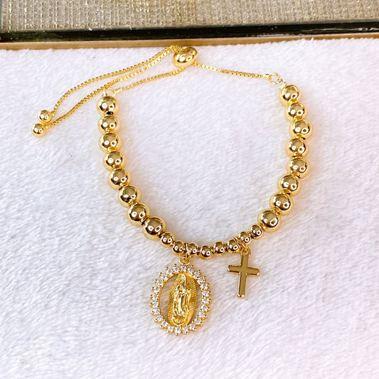 Pulsera de Chapa de Oro COP1896-1