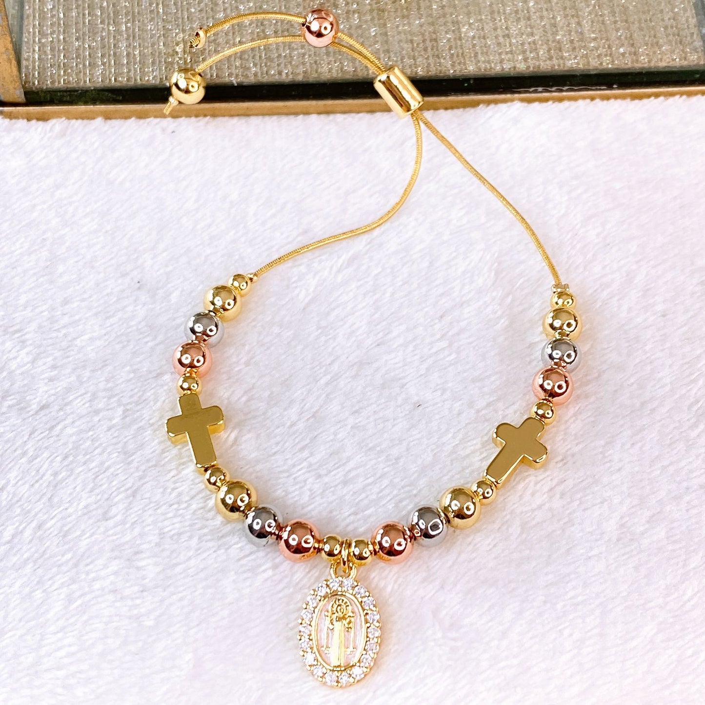 Pulsera de Chapa de Oro COP1897-1