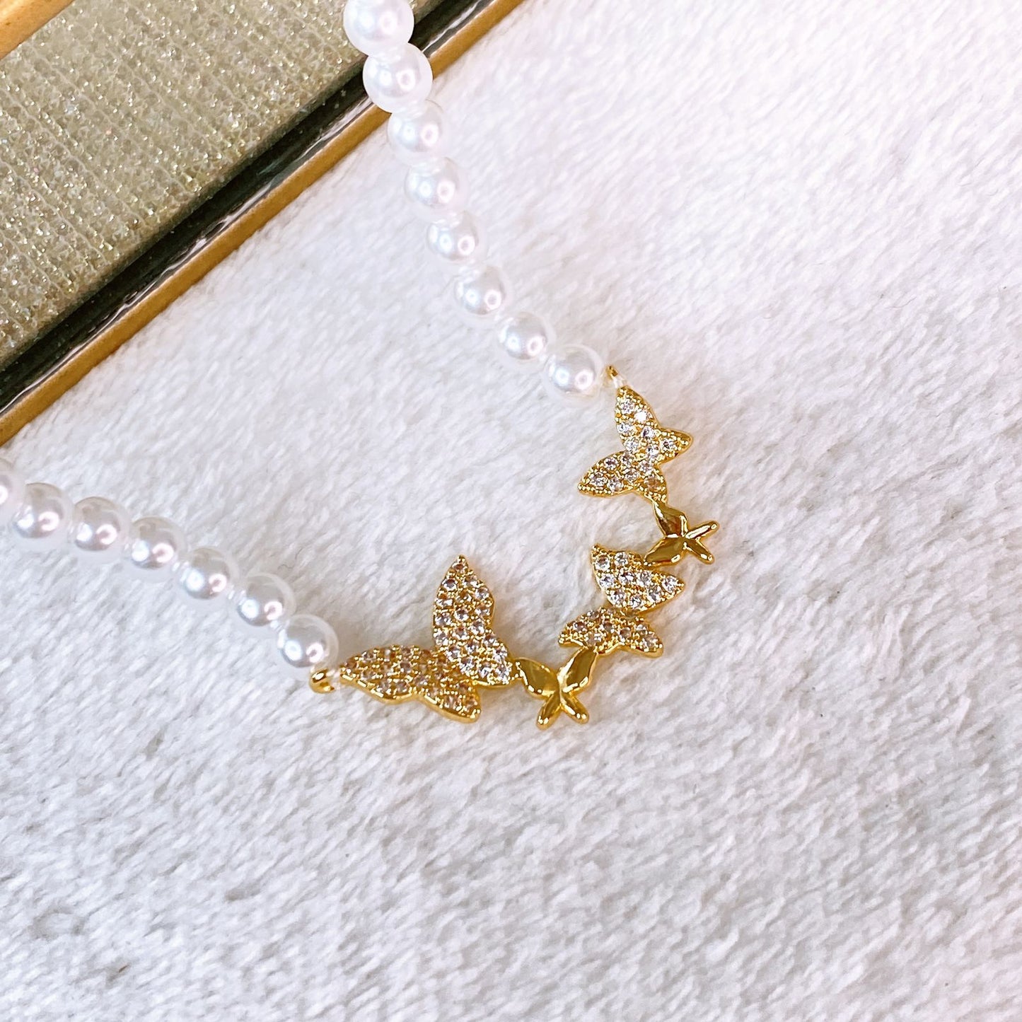 Collar de Acrilico y Oro Laminado  CC2560-3