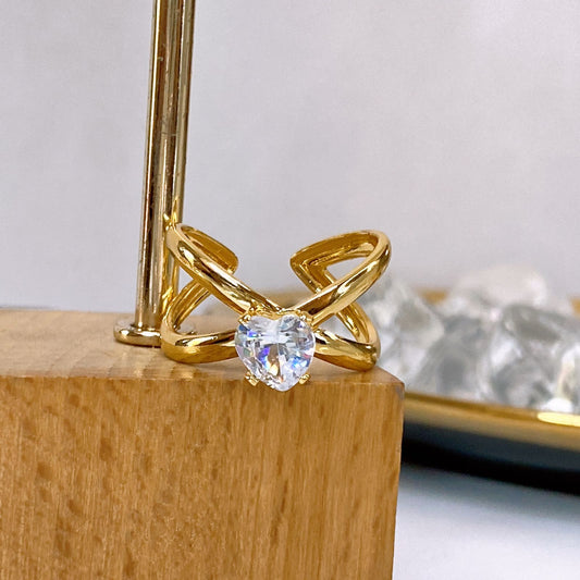 Anillo de Oro Laminado Ajustable ACO1728-1