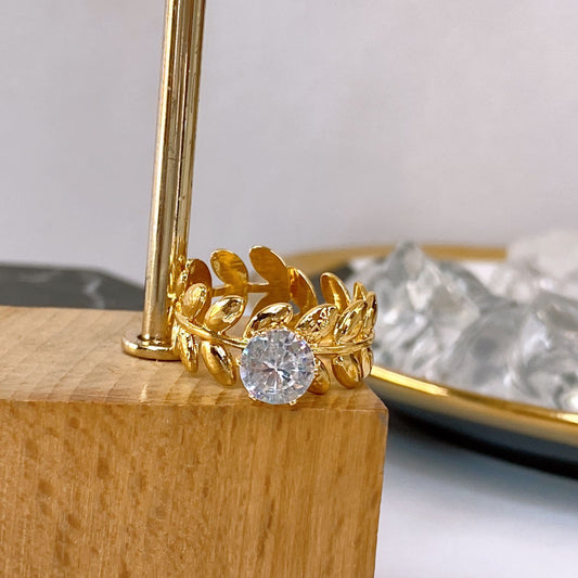 Anillo de Oro Laminado Ajustable ACO1720-1