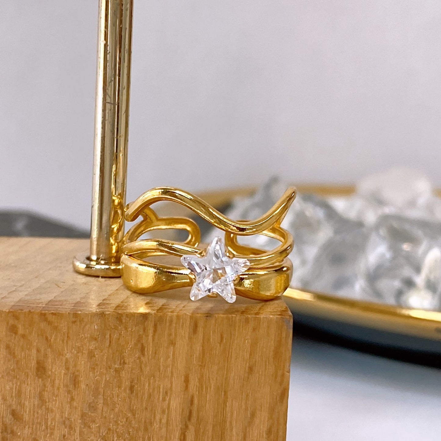 Anillo de Oro Laminado Ajustable ACO1723-1
