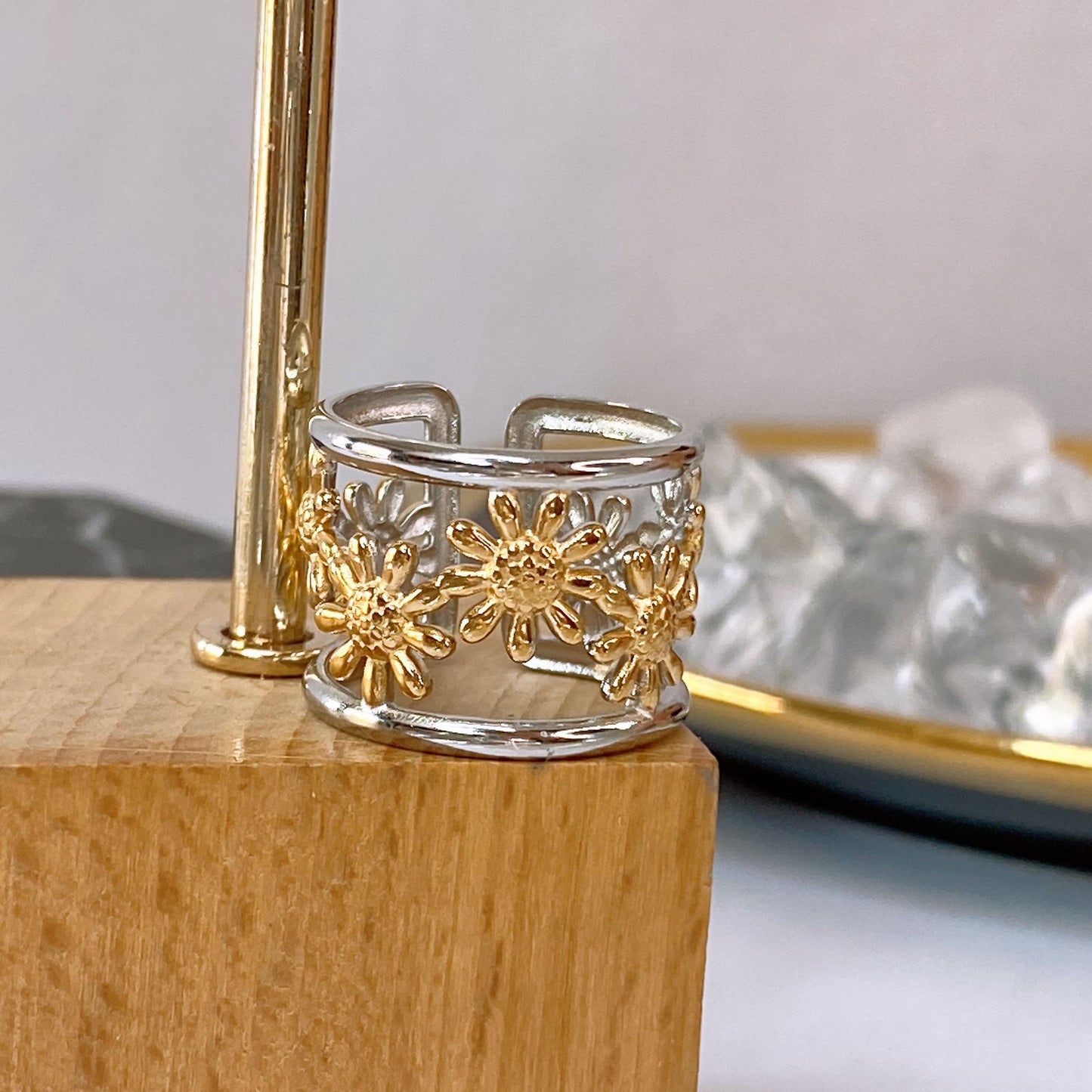 Anillo de Acero Inoxidable Ajustable RAI1354-2