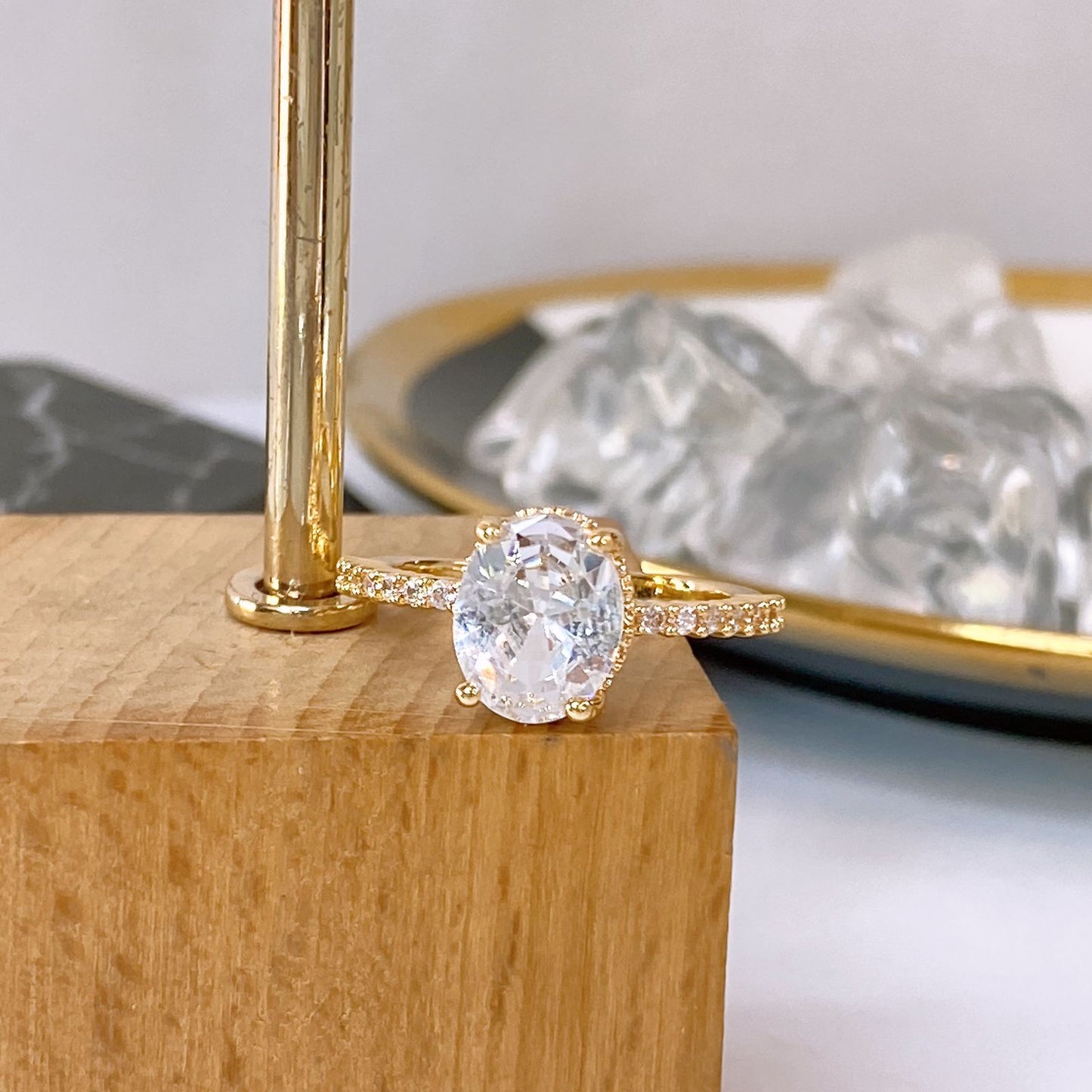 Anillo de Chapa de Oro Talla #7 COA1730-7