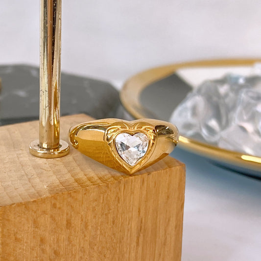 Anillo de Acero Inoxidable Talla #8 RAI1372-8