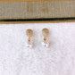 Arete de Chapa de Oro COA2874-1