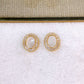 Arete de Chapa de Oro COA2873-1