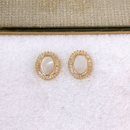 Arete de Chapa de Oro COA2873-1