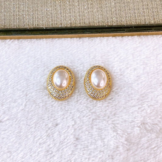 Arete de Chapa de Oro COA2871-1