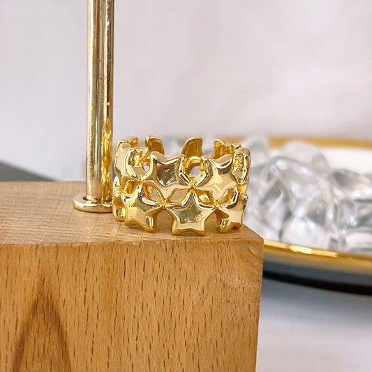 Anillo de Chapa de Oro Ajustable ACO1740-1