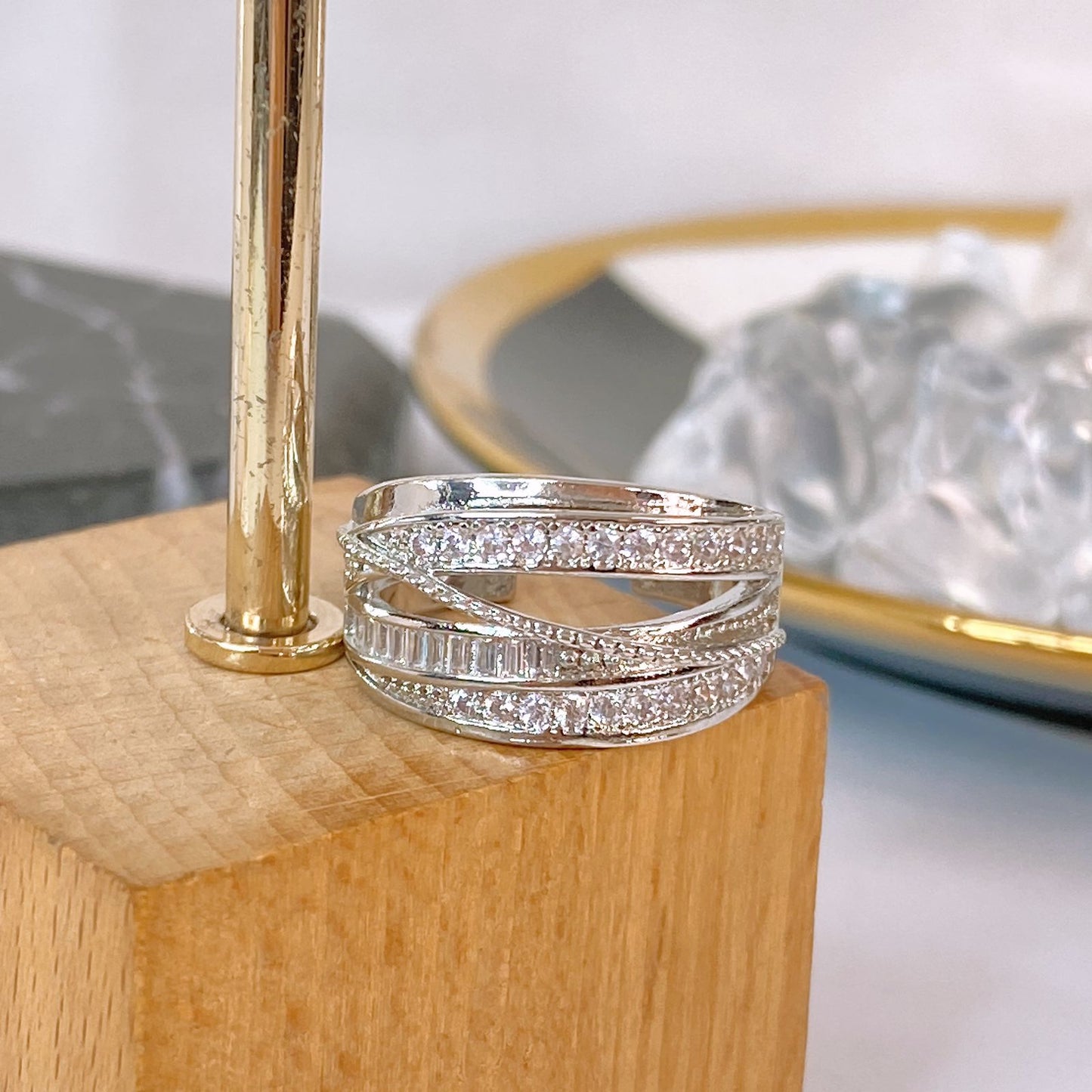 Anillo de Chapa de Oro Ajustable ACO1742-2