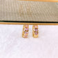 Arete de Chapa de Oro COA2876-1