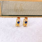 Arete de Chapa de Oro COA2875-1