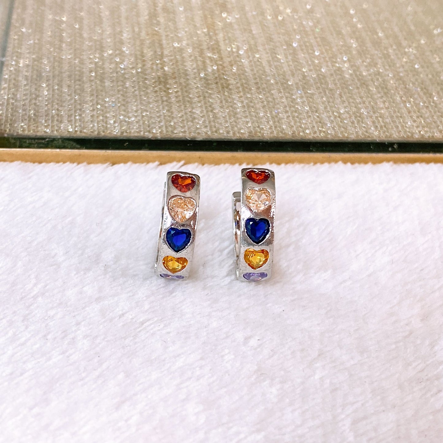 Arete de Chapa de Oro COA2875-2