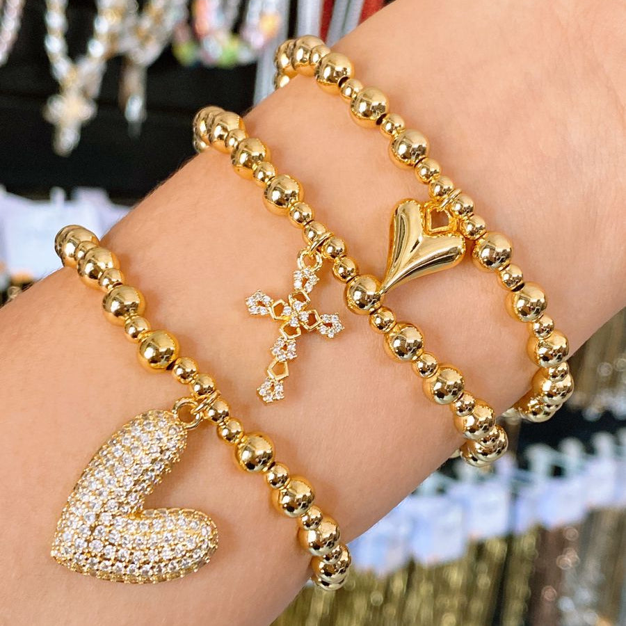 Set de Pulseras de Oro Laminado COP1926-6