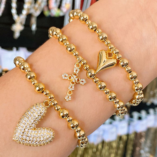 Set de Pulseras de Oro Laminado COP1926-6