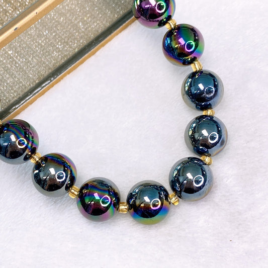 Collar de Resina y Chapa de Oro CC2569-9