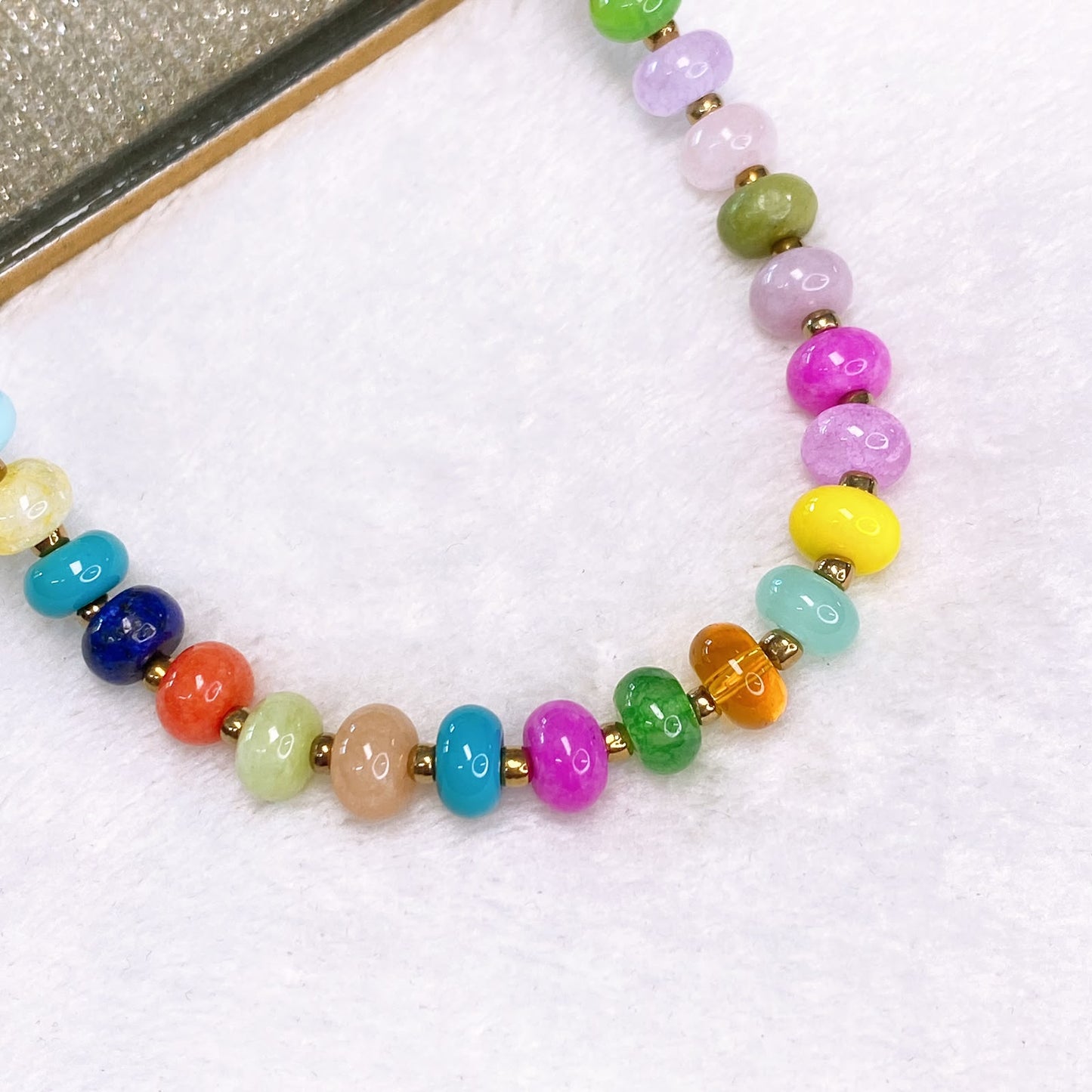 Collar de Resina y Chapa de Oro CC2573-6