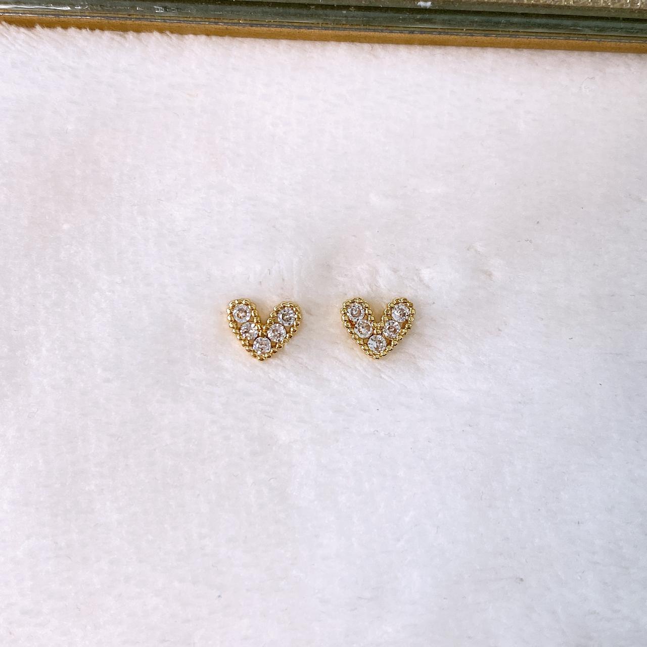 Arete de Chapa de Oro COA2883-1