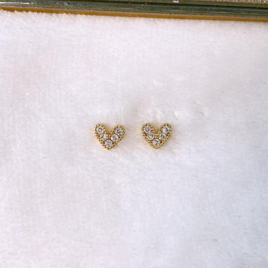 Arete de Chapa de Oro COA2883-1