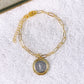 Pulsera de Chapa de Oro COP1949-3