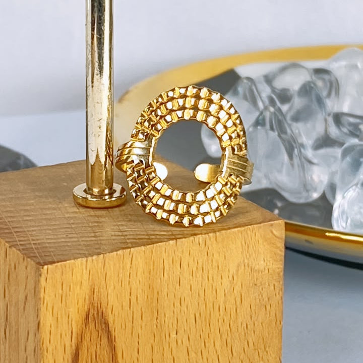 Anillo de Acero Inoxidable Ajustable RAI1395-1