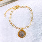 Pulsera de Chapa de Oro COP1952-1