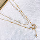 Collar Doble de Acero Inoxidable CAI3433-1