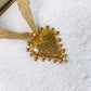 Collar de Tela con Dije Acero Inoxidable CAI3430-4