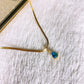 Collar de Acero Inoxidable y Dije de Chapa de Oro CAI3434-4