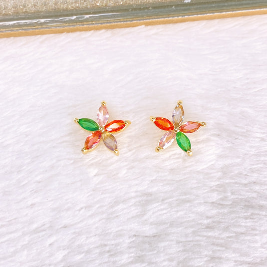 Arete de Chapa de Oro COA2889-1