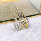 Arete de Chapa de Oro COA2890-1