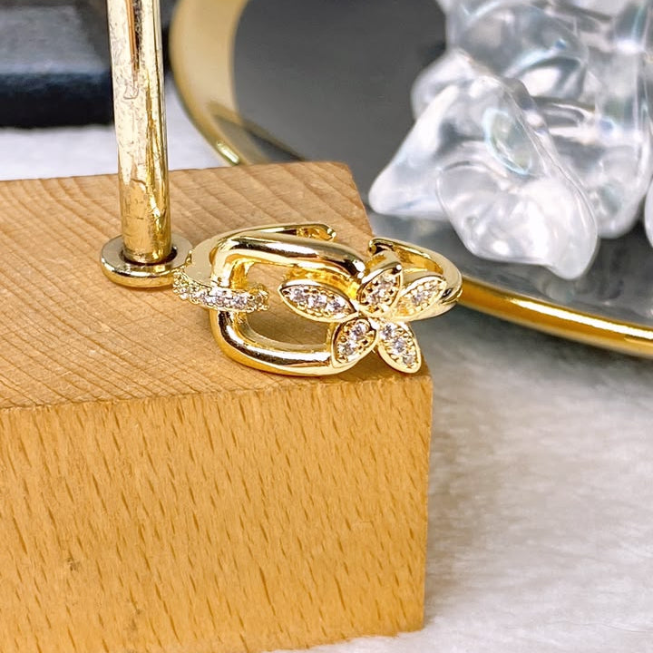 Anillo de Oro Laminado Ajustable AOL104-1