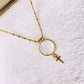 Collar de Chapa de Oro CC2578-1