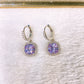 Arete de Chapa de Oro y Zirconias COA2904-2