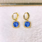 Arete de Chapa de Oro y Zirconias COA2901-1