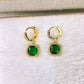 Arete de Chapa de Oro y Zirconias COA2902-1