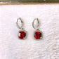 Arete de Chapa de Oro y Zirconias COA2903-2