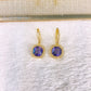 Arete de Chapa de Oro y Zirconias COA2907-1